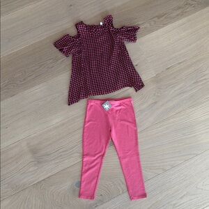 Splendid NWT Pink and Black Set 3T